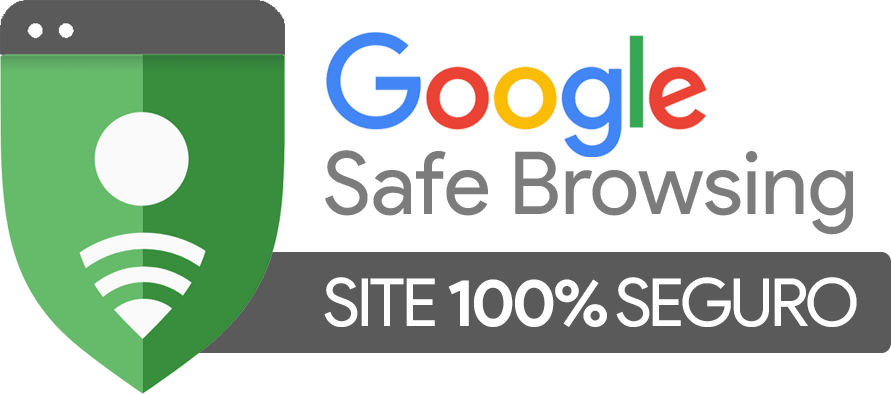 Selo Google Safe Browsing — site seguro